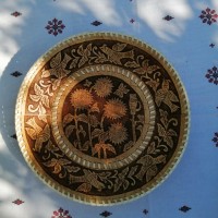 Тарелка круглая "Подсолнухи" - ЛАВКА МАСТЕРОВ