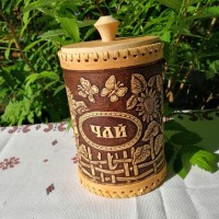 Туес Подсолнухи д10 "Чай" - ЛАВКА МАСТЕРОВ
